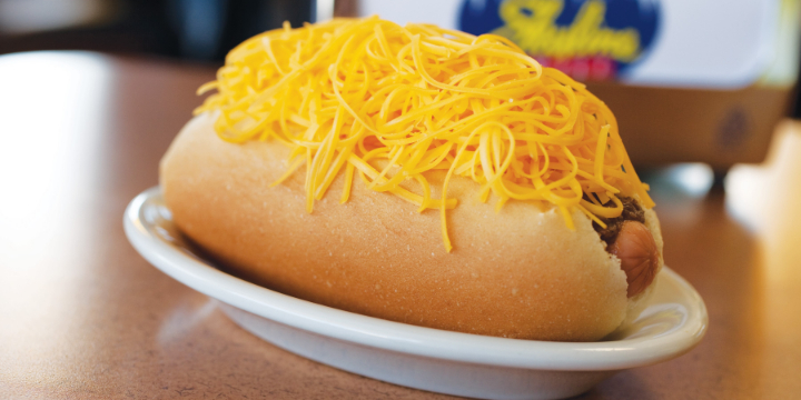 FREE Cheese Coney With ANY Beverage! offer image