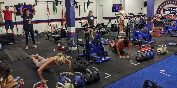 50% OFF First Class at F45 Training Leaside! offer image
