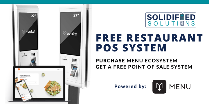 FREE Restaurant POS system with Purchase of MENU Ecosystem offer image