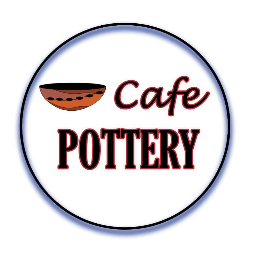 Cafe Pottery and the Splatter Paint Room Logo