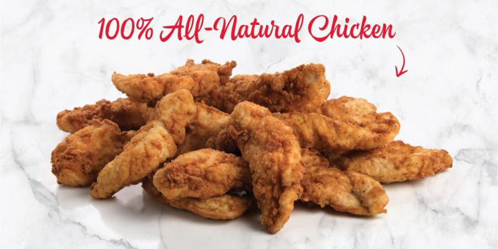 FREE Chicken Tenders with Purchase of Large Drink offer image