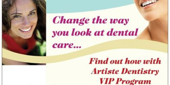 No Insurance - No Problem - Artiste Dentistry VIP Membership Program - Partner Offer Image