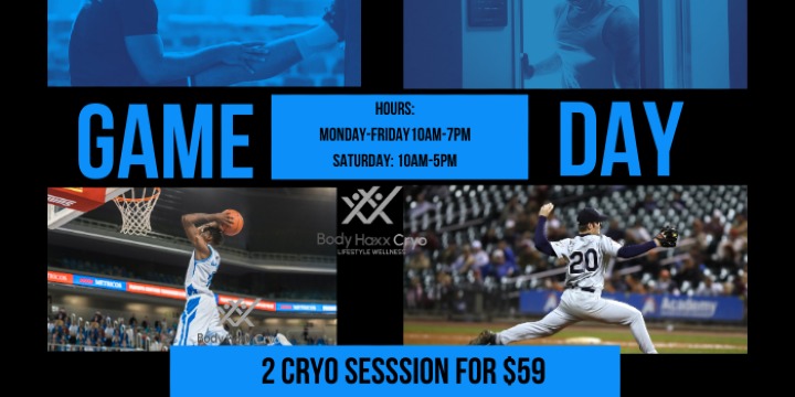 GAME DAY WITH 2 CRYO SESSIONS FOR ONLY $59 offer image