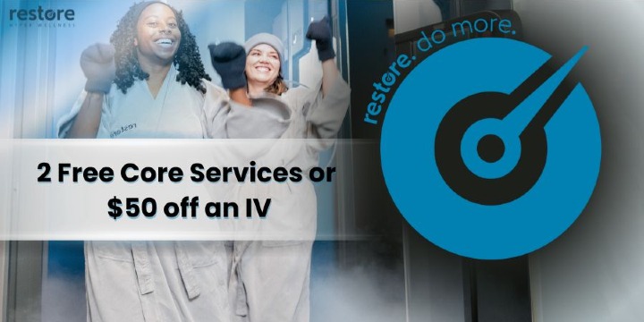 2 Free Core Services or $50 off an IV offer image