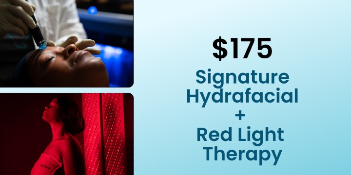 $175 Signature Hydrafacial with a Red Light offer image
