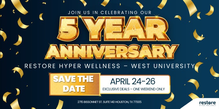 Celebrate 5 Years of Wellness With Us offer image