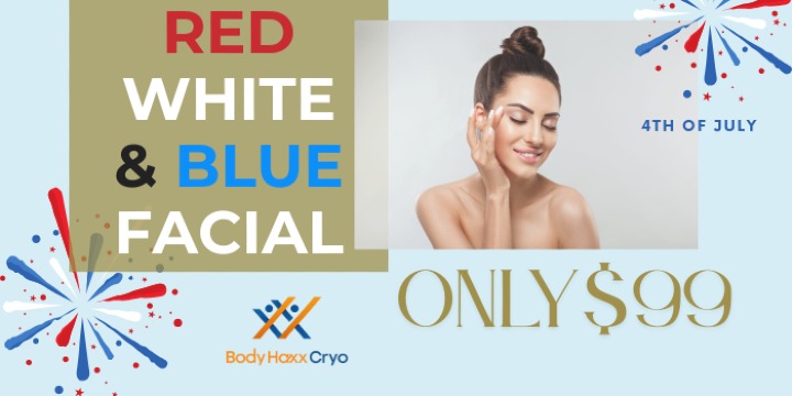RED, WHITE, & BLUE FACIAL FOR $99 (REG.$120) offer image
