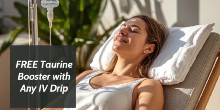 FREE Taurine Booster with Any IV Drip offer image