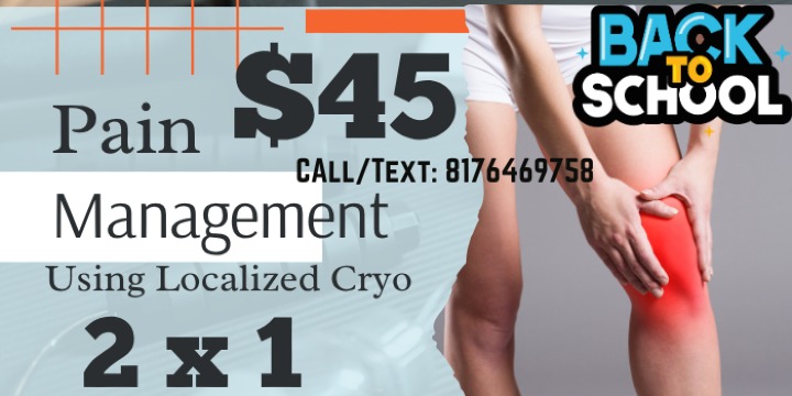 2 PAIN MANAGEMENT SESSIONS FOR $45 (Reg.$90) offer image