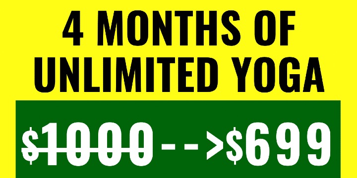 4 Months Unlimited Yoga Summer Sale offer image