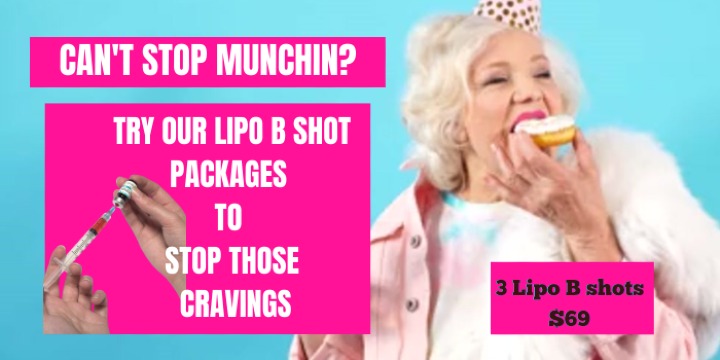 CAN'T STOP MUNCHIN? TRY OUR LIPO B SHOTS! offer image