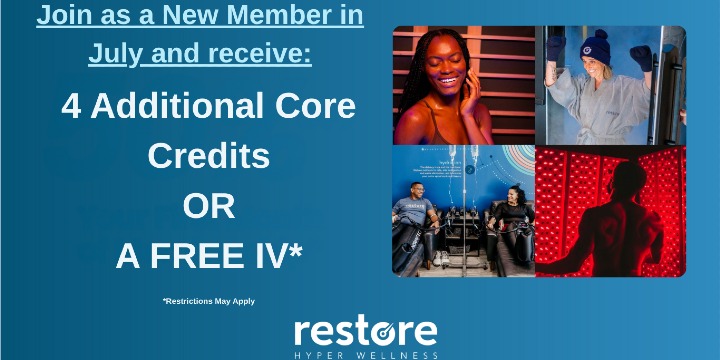 Join as a New Member in July and receive 4 additional core credits OR A FREE IV* offer image