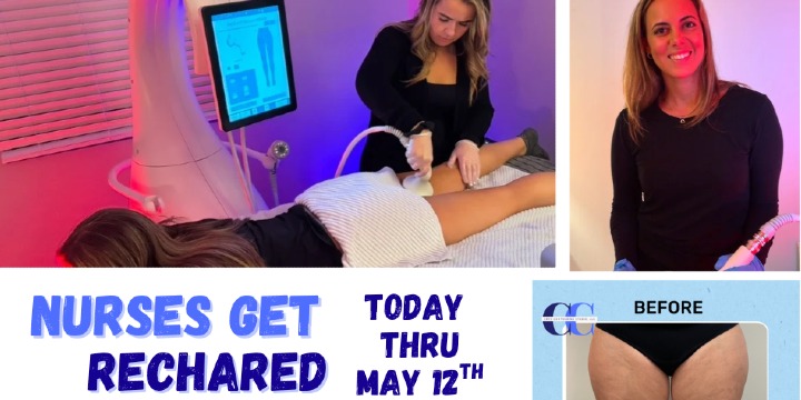 Nurses Recharged: 50% off treatments thru 5/12 am offer image