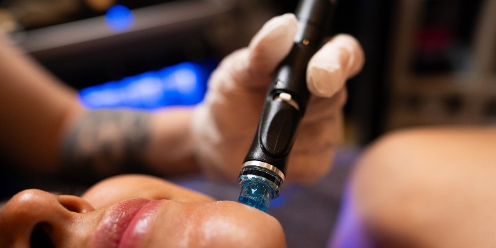 $150 Signature Hydrafacial  + Bonus Red Light Upgrade (New Clients Only) offer image