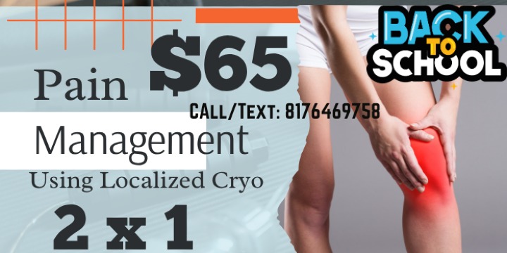 2 PAIN MANAGEMENT SESSIONS FOR $65 (Reg.$90) offer image