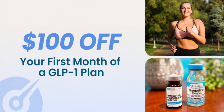 GLP-1 $100 off 1st Month offer image