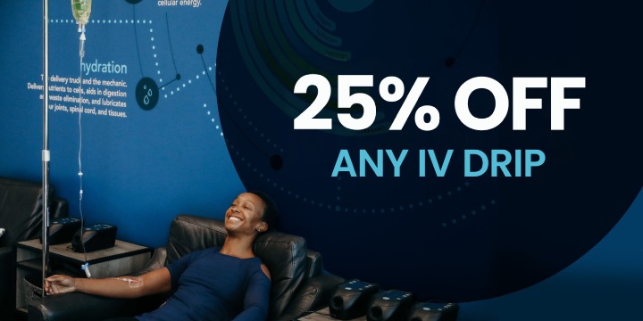 25% off Any IV Drip This Month offer image