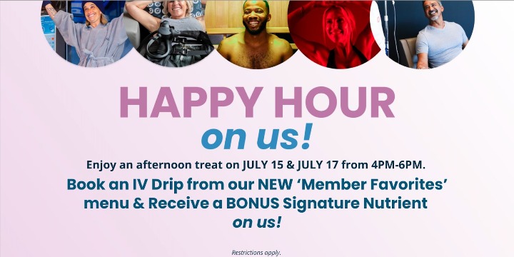 Enjoy an afternoon treat with IV Drip Happy Hour! offer image