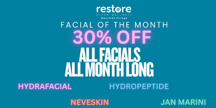 30% off ANY Facial offer image