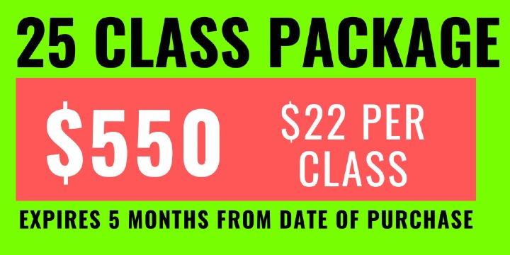 25 Class Package BLACK FRIDAY SALE offer image