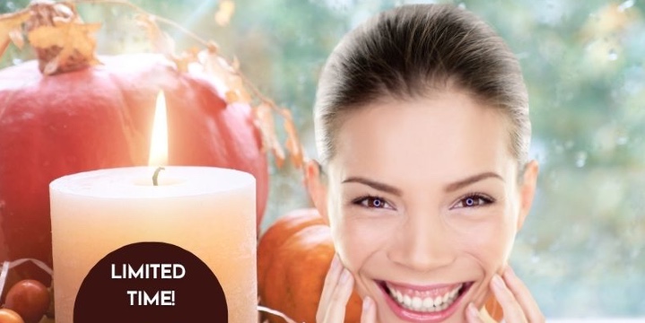 Our FALL FAVORITE is BACK! Just $99 Pumpkin Cranberry Facial offer image
