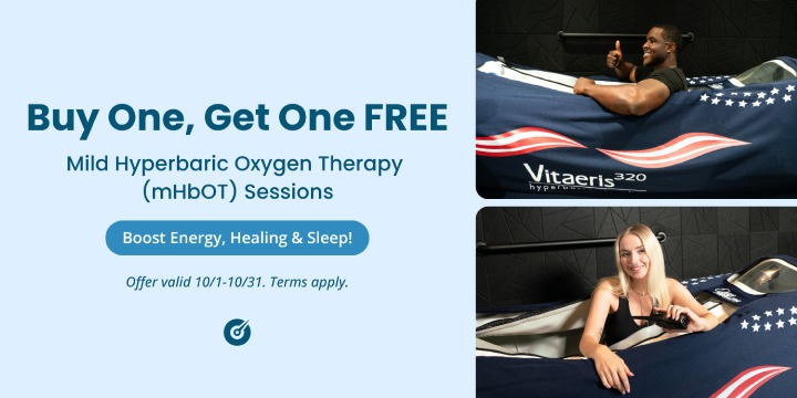 Buy One, Get One FREE Mild Hyperbaric Oxygen Therapy  offer image