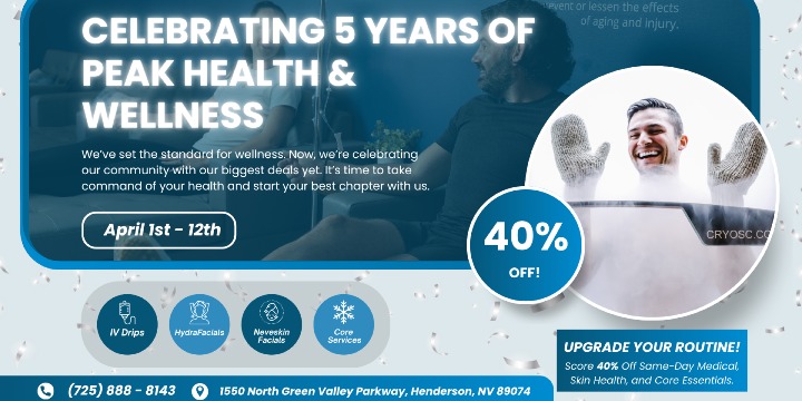 40% OFF Anniversary Special - April 1st - 12th offer image