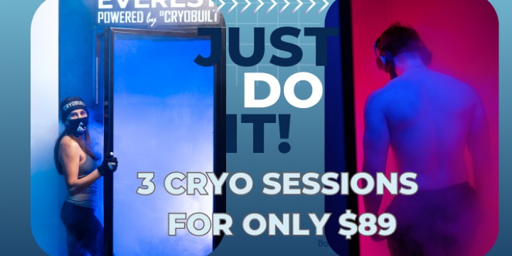 3 CRYO SESSION FOR ONLY $89 (Reg$195) offer image