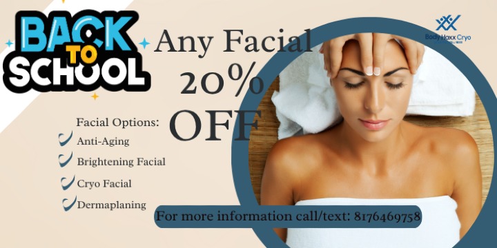 ANY FACIAL FOR 20%OFF offer image