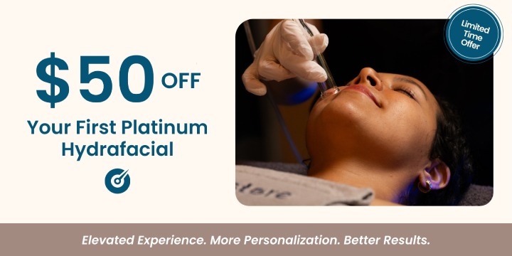 $50 OFF First Platinum Hydrafacial offer image