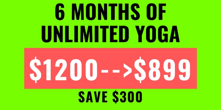 6 Months Unlimited Yoga BLACK FRIDAY SALE offer image
