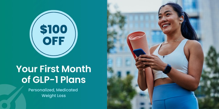 $100 Off Your First Month of GLP-1 Plan offer image