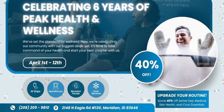 40% OFF Anniversary Special - April 1st - 12th offer image