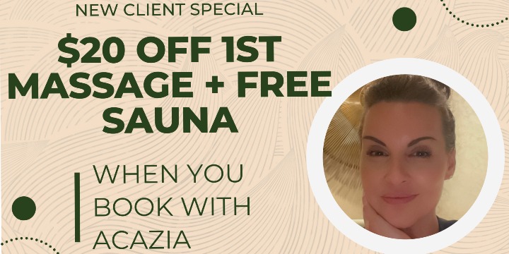 New Client Special - $20 OFF 1st Massage (Only $100!) offer image