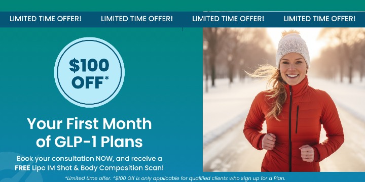 $100 Off Your 1st Month Of GLP-1 Plans offer image