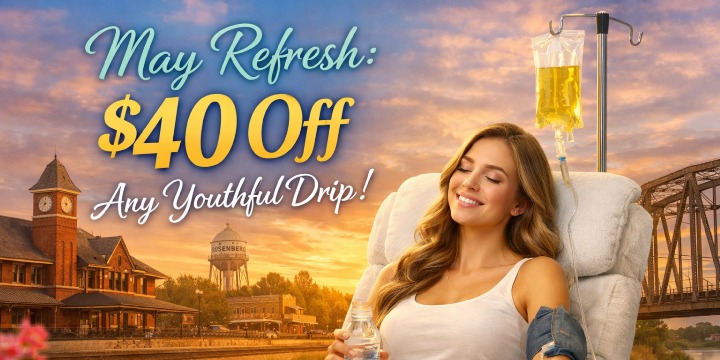 May Refresh: $40 Off Any Youthful Drip offer image