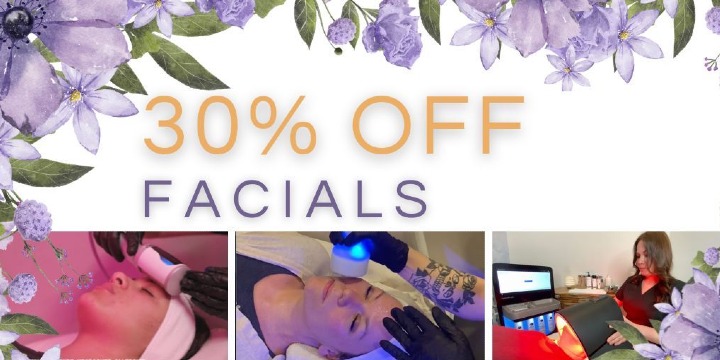 30% OFF Facials! offer image