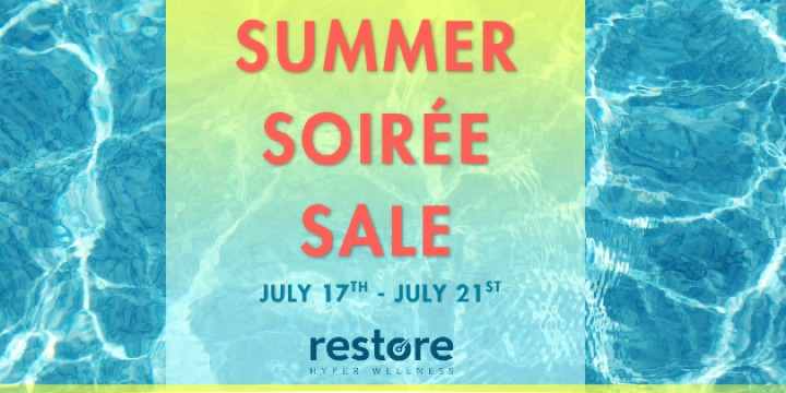 $103 for Summer Soirée Sale  at Restore Hyper Wellness - Quarry (66% discount) offer image