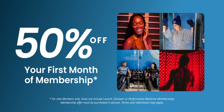 50% Your First Month of Membership* offer image