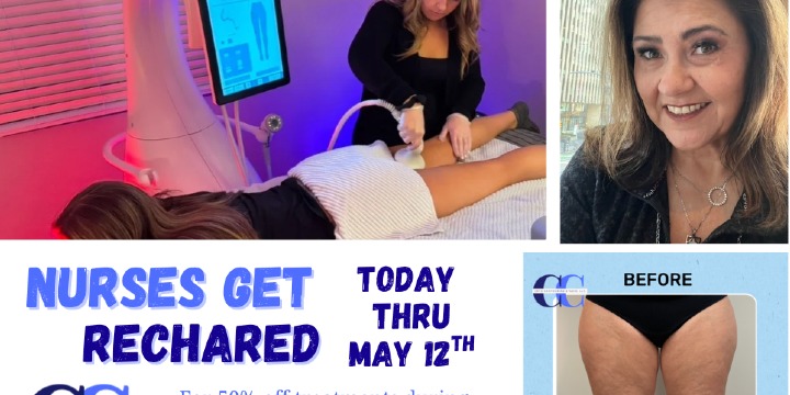 Nurses Recharged: 50% off treatments thru 5/12 jl offer image