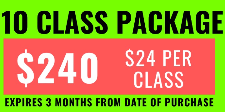 10 Class Package BLACK FRIDAY SALE offer image