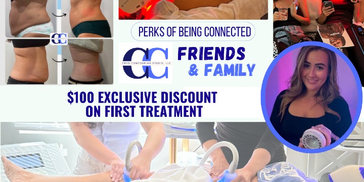 Friends & family: $100 off first treatment vp offer image