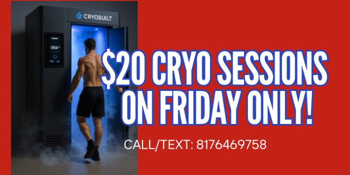 $20 CRYO SESSIONS ON FRIDAY ONLY! offer image