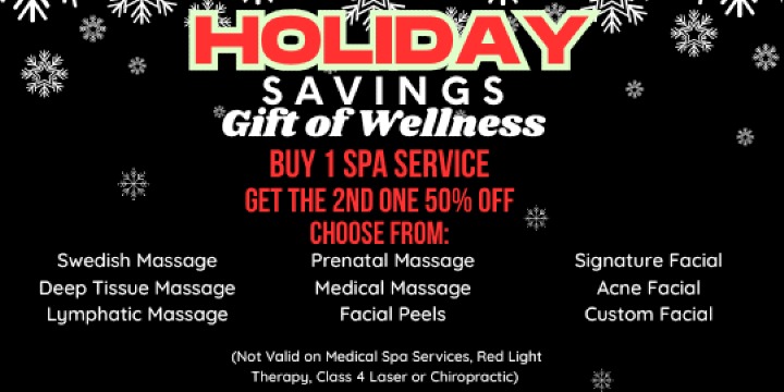 Holiday Savings Buy 1 get one 50% OFF  offer image