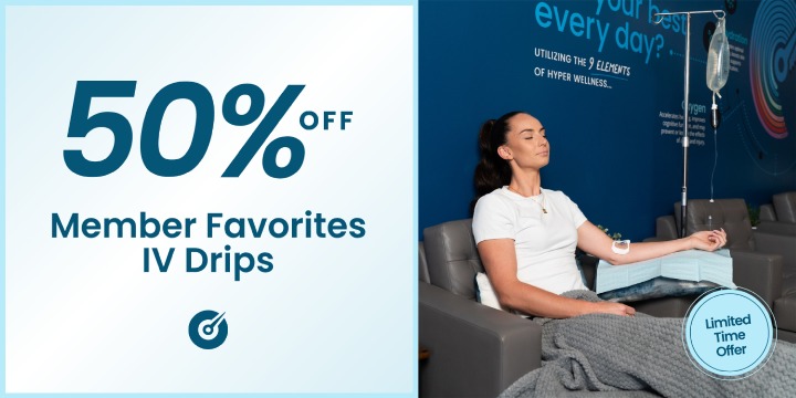 50% OFF Member Favorites IV Drips offer image