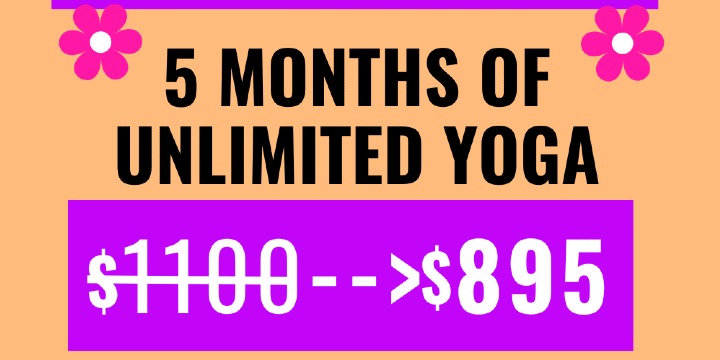 5 Months Unlimited Yoga Spring Sale offer image
