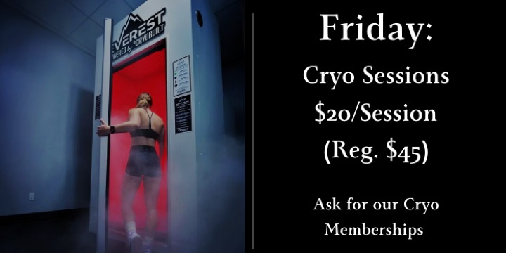 🔥 Friday-Only Cryo Sessions – $20 Each (Reg. $45) offer image