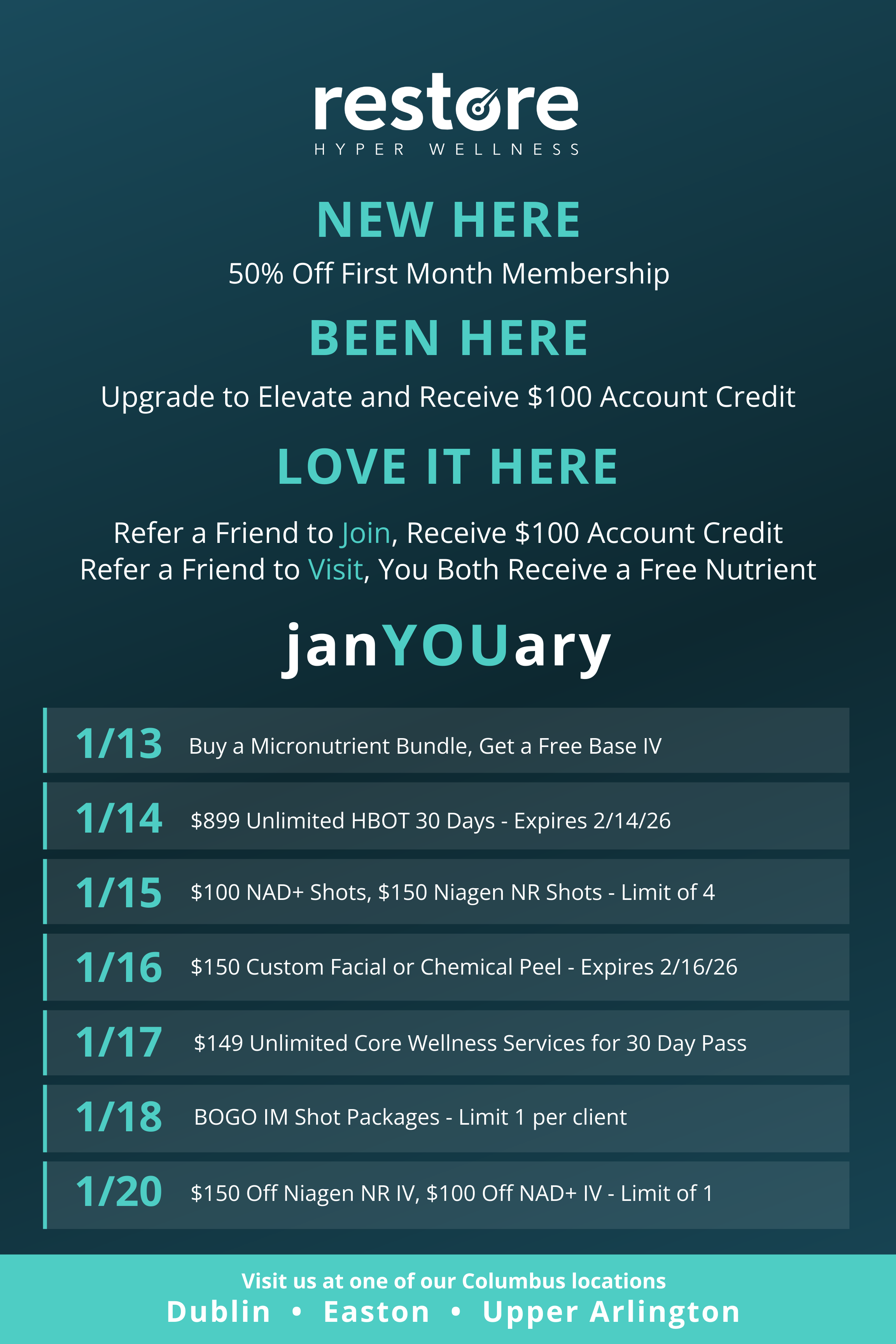 January Wellness Specials Are Live (Early Access) Image