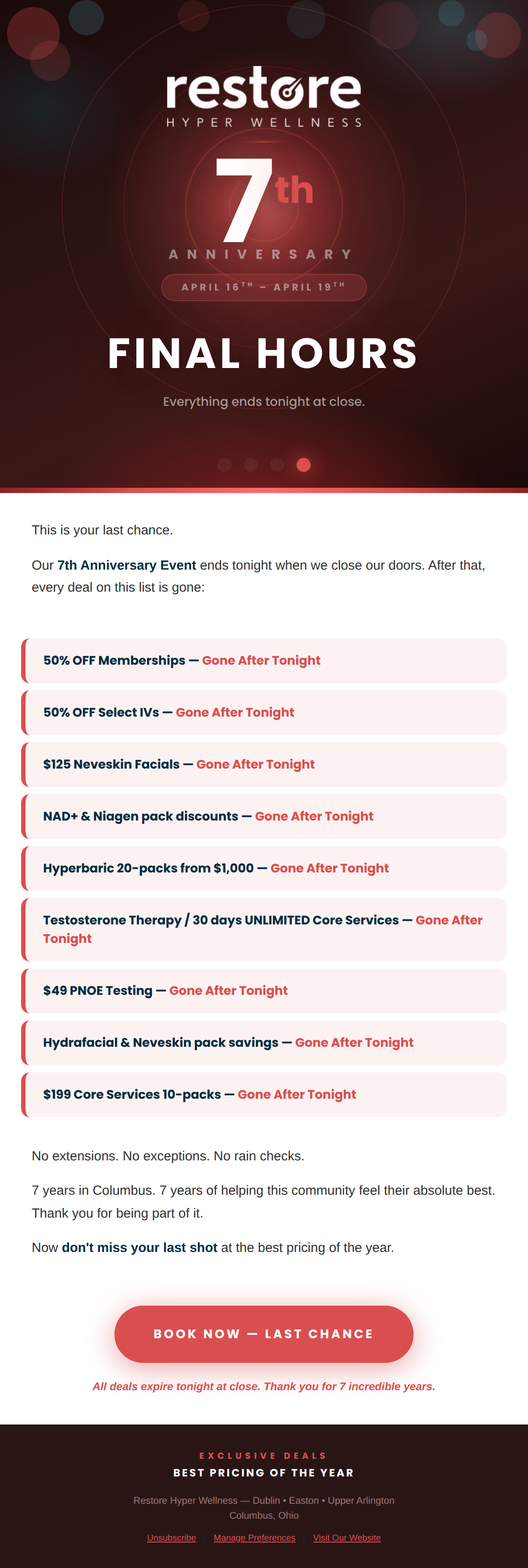 Final hours. No extensions. No exceptions. Image