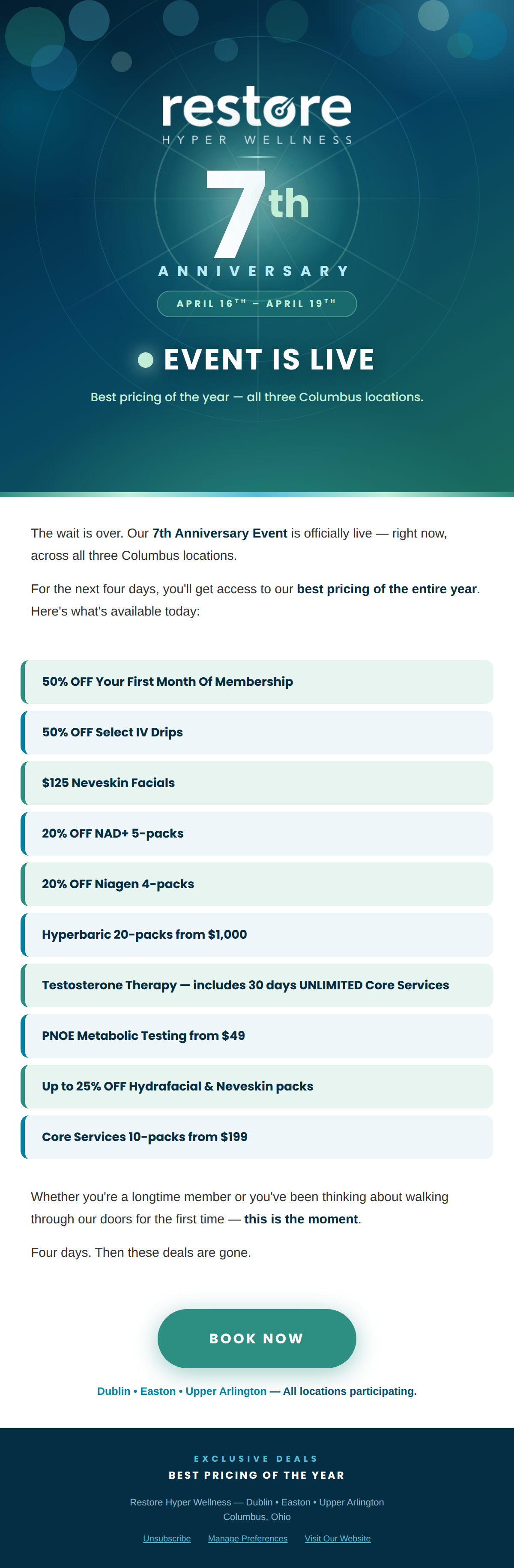 , It’s live. The best pricing of 2026 starts now. Image